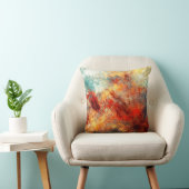 明るい芸術的はね。抽象芸術絵画色 クッション (椅子)