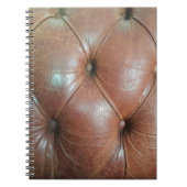 明るい茶色のレザーソファの表面、テクスチュレアブソラ ノートブック (正面)