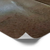 明るい茶色のレザーソファの表面、テクスチュレアブソラ ポスター (角)