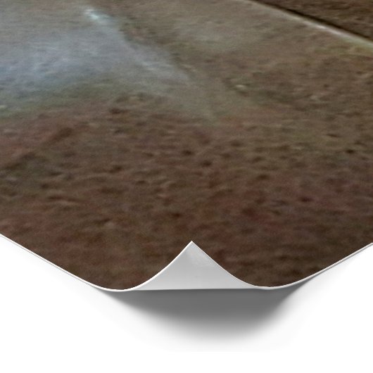 明るい茶色のレザーソファの表面、テクスチュレアブソラ ポスター (角)