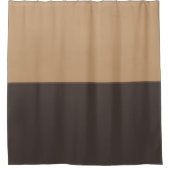 明るい茶色 シャワーカーテン (正面)