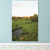 明るい草原 キャンバスプリント (インサイチュ (ウッドフロア))