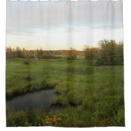 明るい草原 シャワーカーテン