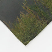 明るい草原 フリースブランケット (角)