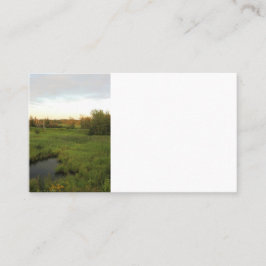 明るい草原 名刺