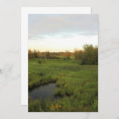 明るい草原 招待状 (正面/裏面)