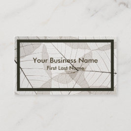 明るい葉芸術的状の名刺 名刺