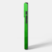 明るい薄緑のグラデーションの幾何学模様のメッシュ Case-Mate iPhoneケース (裏面 / 左)