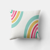 明るい虹と子どものモノグラムカラフル ランバークッション (裏面)