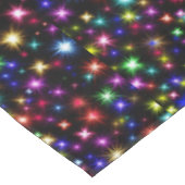 明るい虹のきらめき、星と花火 テーブルクロス (アングル)