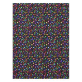 明るい虹のきらめき、星と花火 テーブルクロス (正面)