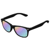 明るい虹のグラデーションパーティー キッズサングラス (アングル)