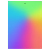 明るい虹のグラデーション クリップボード (裏面)