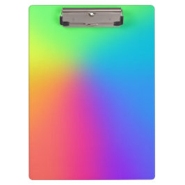 明るい虹のグラデーション クリップボード