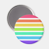 明るい虹のストライプ マグネット (正面/裏面)