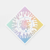 明るい虹のスライムパーティー スタンダードランチョンナプキン (角)