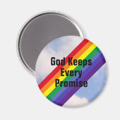 明るい虹の空に神保神約束M マグネット (正面/裏面)