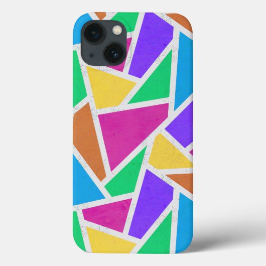 明るい虹の色モザイクケース – メイトiPhoneケース Case-Mate iPhoneケース (裏面)