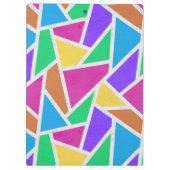 明るい虹の色モザイク クリップボード (裏面)