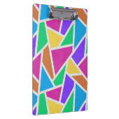 明るい虹の色モザイク クリップボード (右)