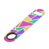 明るい虹の色モザイク スピード栓抜き (正面アングル)