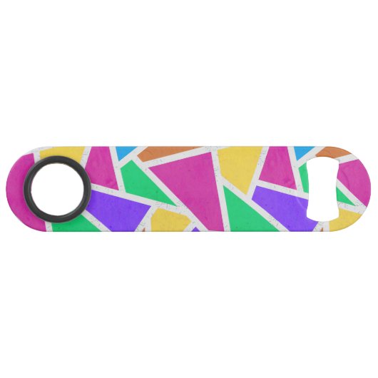 明るい虹の色モザイク スピード栓抜き (正面(横))