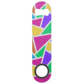 明るい虹の色モザイク スピード栓抜き (正面)