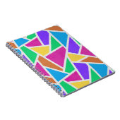 明るい虹の色モザイク ノートブック (右側)