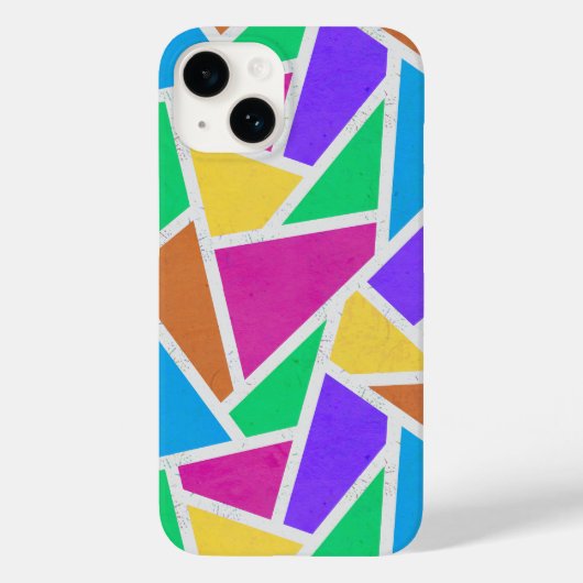 明るい虹の色モザイク Case-Mate iPhoneケース (裏面)