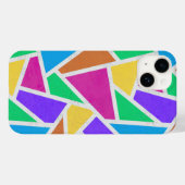 明るい虹の色モザイク Case-Mate iPhoneケース (裏面 (横))