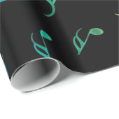 明るい虹の音符の包装紙 ラッピングペーパー (ロールコーナー)