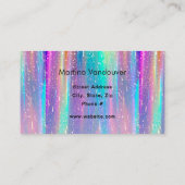 明るい虹はっきりしたのカラフル光 名刺 (裏面)