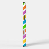 明るい虹色のジグザグモノグラム Case-Mate iPhoneケース (裏面 / 右)