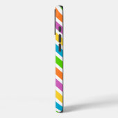 明るい虹色のジグザグモノグラム Case-Mate iPhoneケース (裏面 / 左)