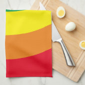 明るい虹 キッチンタオル (四つ折り)