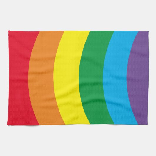明るい虹 キッチンタオル (横)