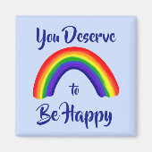 明るい虹 マグネット (正面)