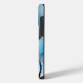 明るい蛍光の付いた花 iPhoneケース (左側面)