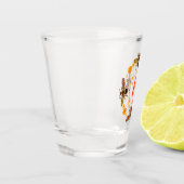 明るい蜂のイニシャル ショットグラス (左)