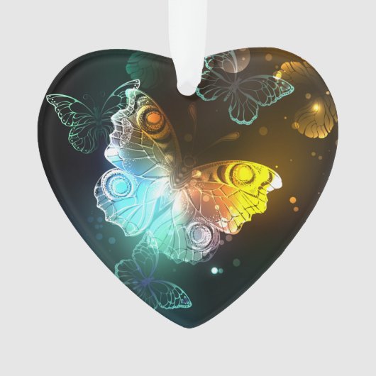 明るい蝶と夜の蝶 オーナメント (正面)