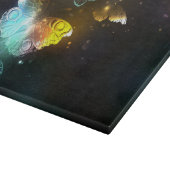 明るい蝶と夜の蝶 カッティングボード (角)