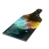 明るい蝶と夜の蝶 カッティングボード (角)