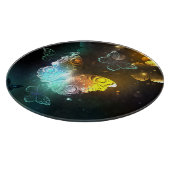 明るい蝶と夜の蝶 カッティングボード (角)