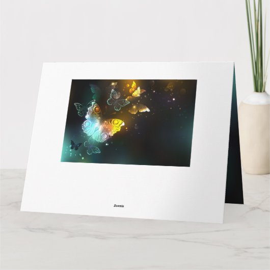 明るい蝶と夜の蝶 カード (裏面)