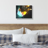 明るい蝶と夜の蝶 キャンバスプリント (インサイチュ (寝室))