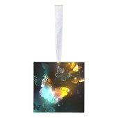 明るい蝶と夜の蝶 キューブオーナメント (右)