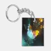 明るい蝶と夜の蝶 キーホルダー (正面左)