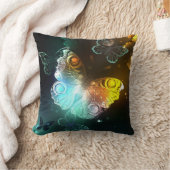 明るい蝶と夜の蝶 クッション (ブランケット)