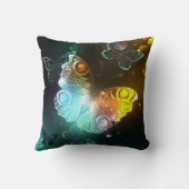 明るい蝶と夜の蝶 クッション (裏面)