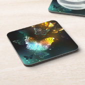 明るい蝶と夜の蝶 コースター (左側)